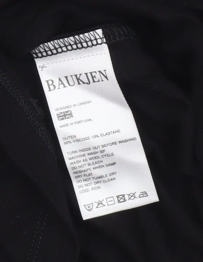 Womens UK Size 6 Baukjen Black Basic T-Shirt