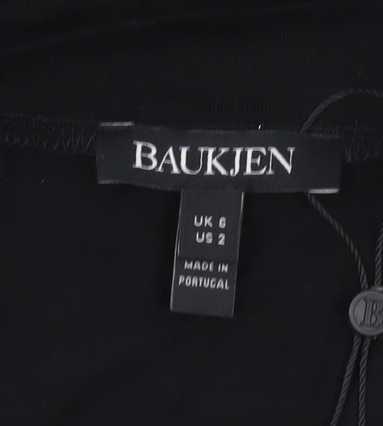 Womens UK Size 6 Baukjen Black Basic T-Shirt