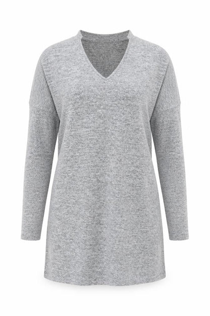 Womens UK Size M Voulez Vous Grey Tunic T-Shirt