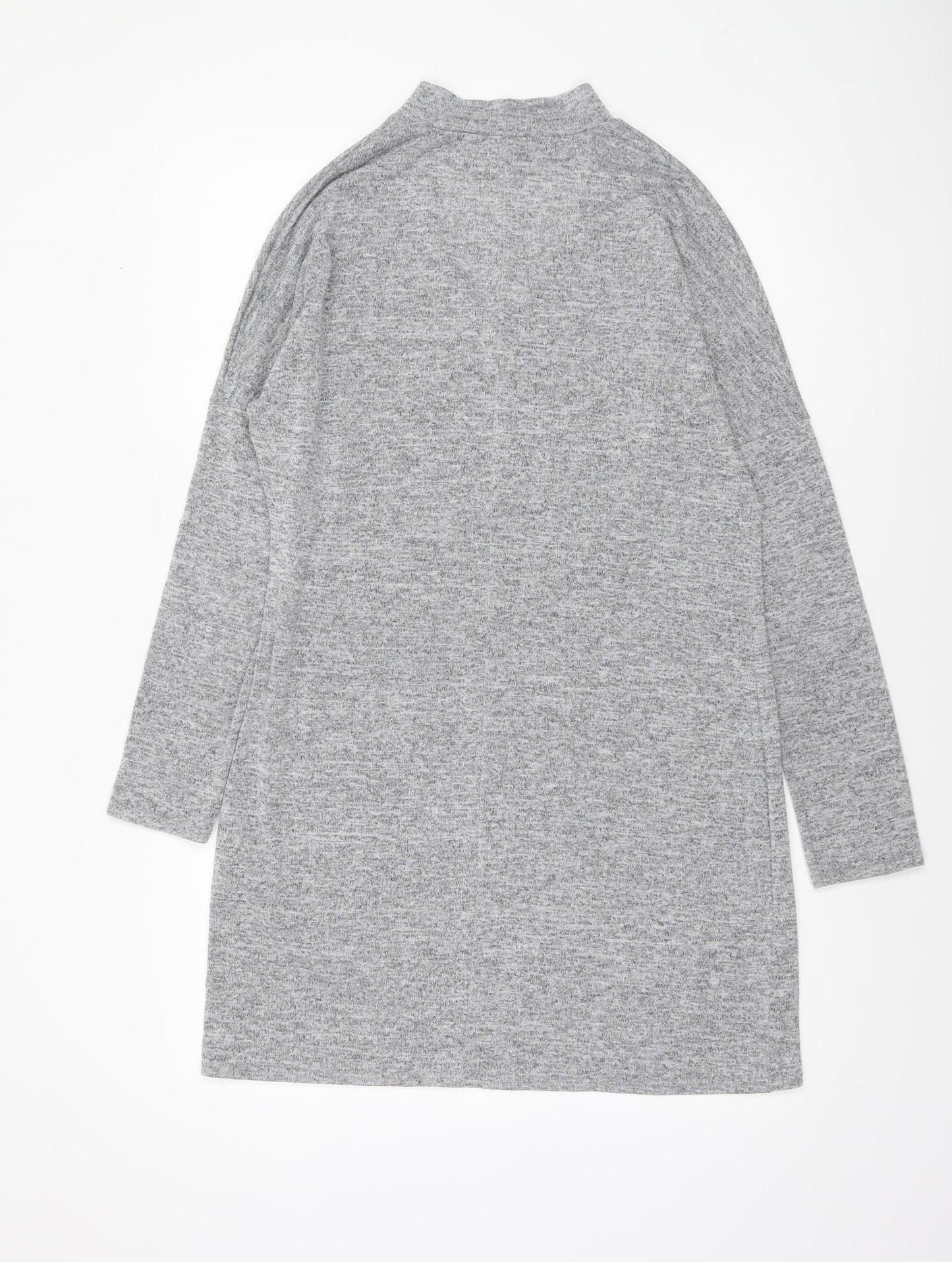 Womens UK Size M Voulez Vous Grey Tunic T-Shirt