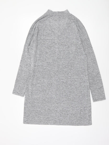 Womens UK Size M Voulez Vous Grey Tunic T-Shirt