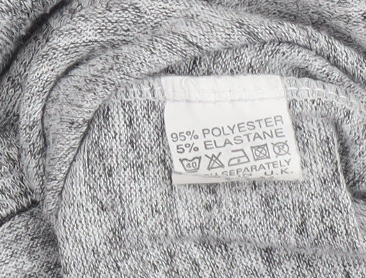 Womens UK Size M Voulez Vous Grey Tunic T-Shirt