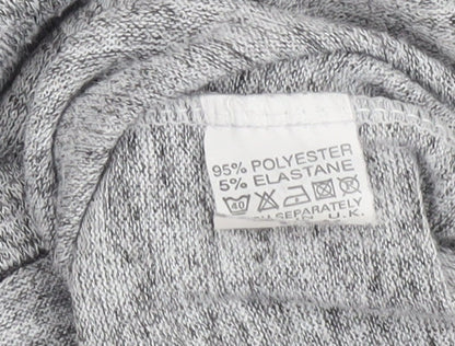 Womens UK Size M Voulez Vous Grey Tunic T-Shirt