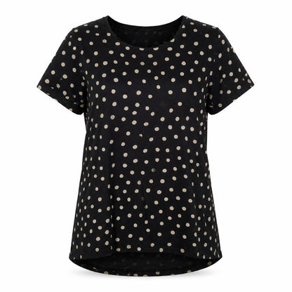 Womens UK Size 12 Zara Black Basic T-Shirt