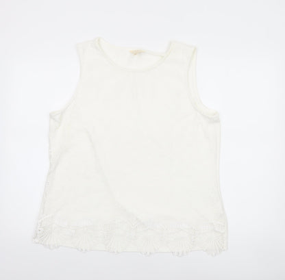 Womens UK Size XL Adiva Ivory Camisole Tank