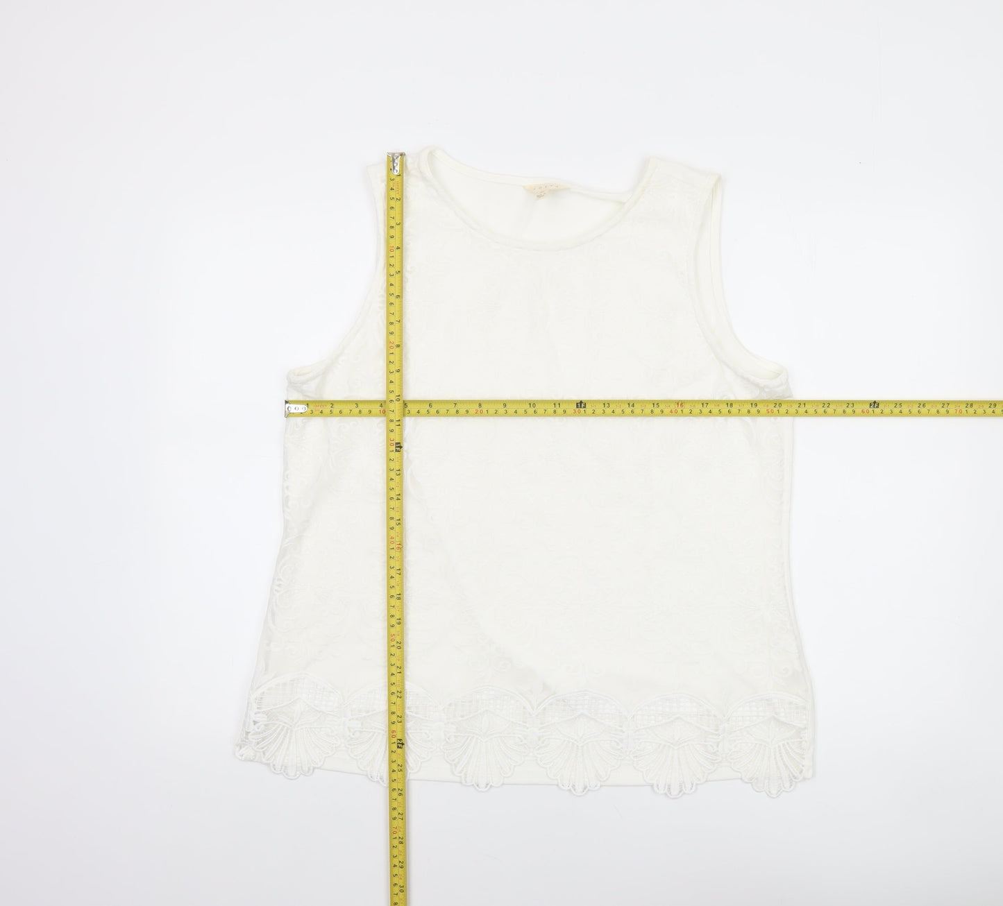 Womens UK Size XL Adiva Ivory Camisole Tank