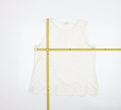 Womens UK Size XL Adiva Ivory Camisole Tank