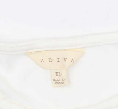 Womens UK Size XL Adiva Ivory Camisole Tank