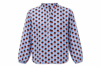 Womens UK Size 10 Gallery Blue Basic Blouse