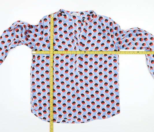 Womens UK Size 10 Gallery Blue Basic Blouse