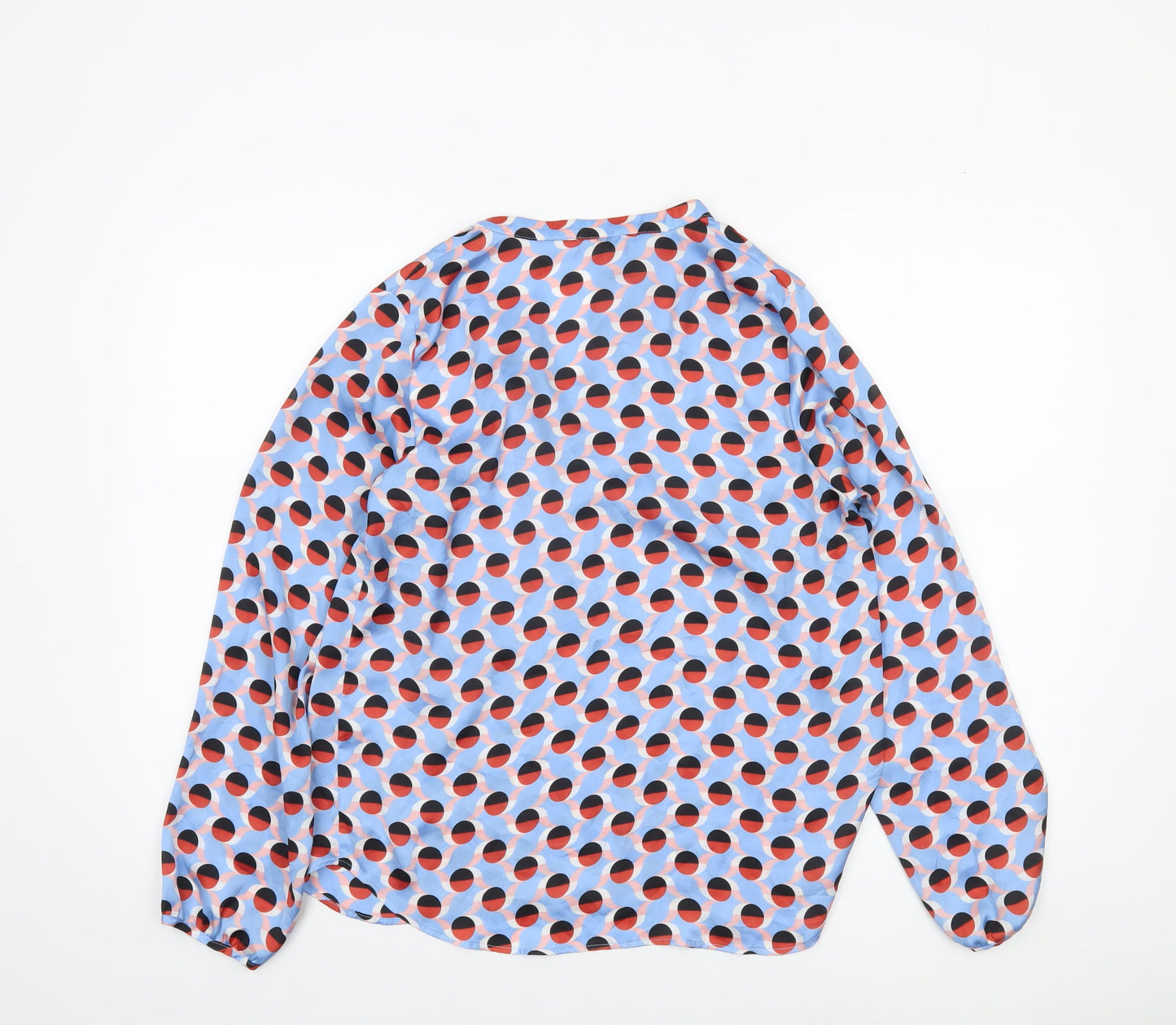 Womens UK Size 10 Gallery Blue Basic Blouse