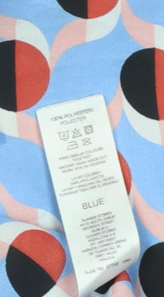 Womens UK Size 10 Gallery Blue Basic Blouse