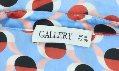 Womens UK Size 10 Gallery Blue Basic Blouse