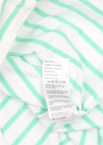 Joules Women’s Green Striped Cotton T-Shirt Dress Size 16