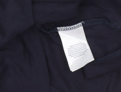 Ralph Lauren Men's Navy Blue Custom Fit T-Shirt XXL Cotton