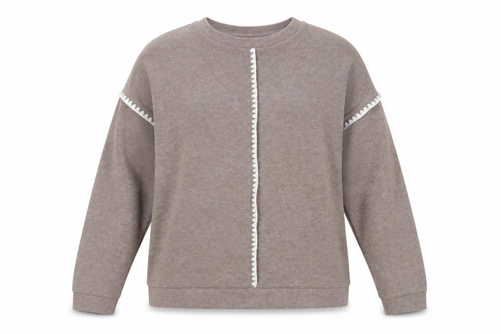 Womens UK Size S TU Beige Pullover Sweatshirt