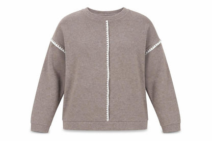 Womens UK Size S TU Beige Pullover Sweatshirt