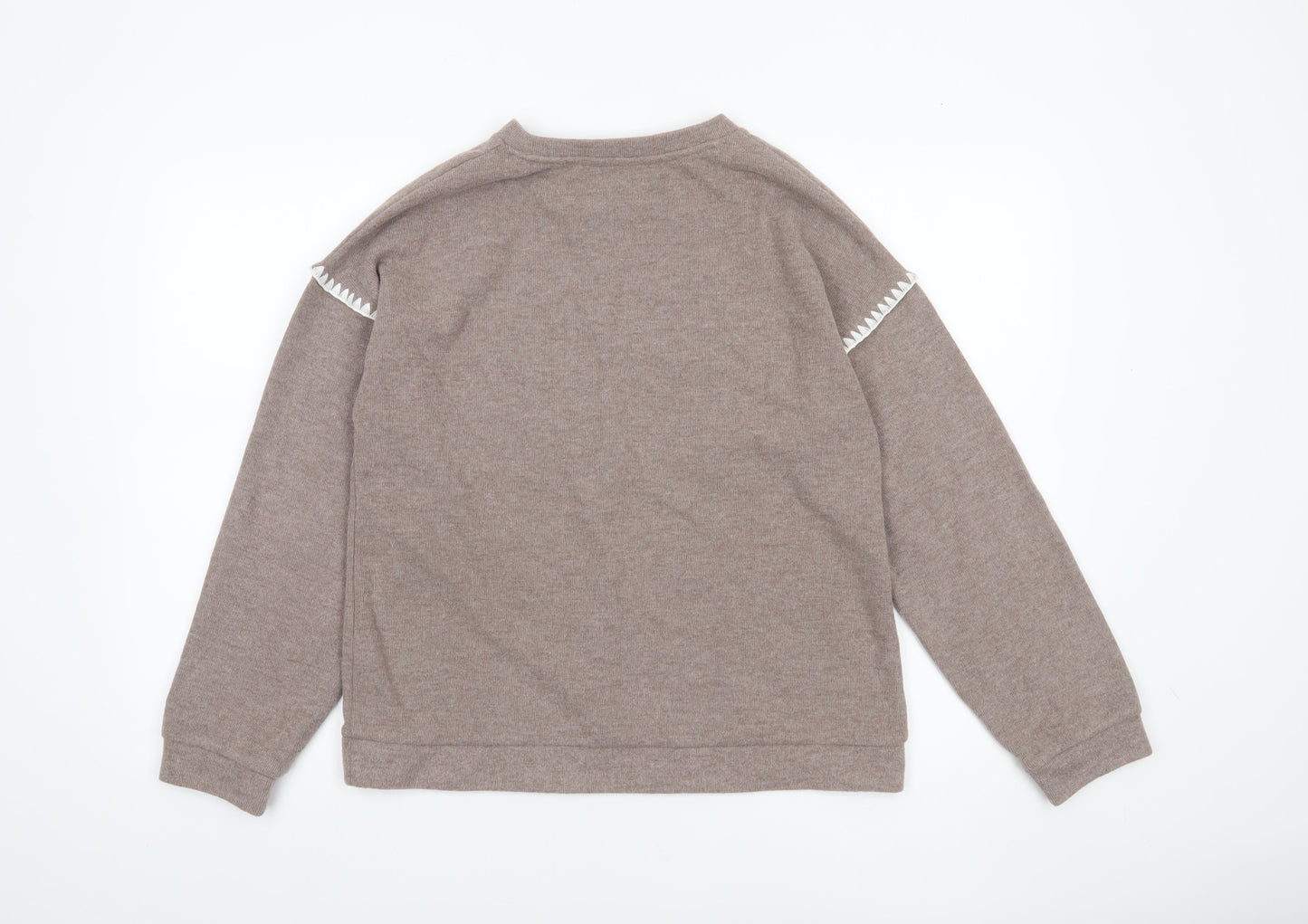 Womens UK Size S TU Beige Pullover Sweatshirt