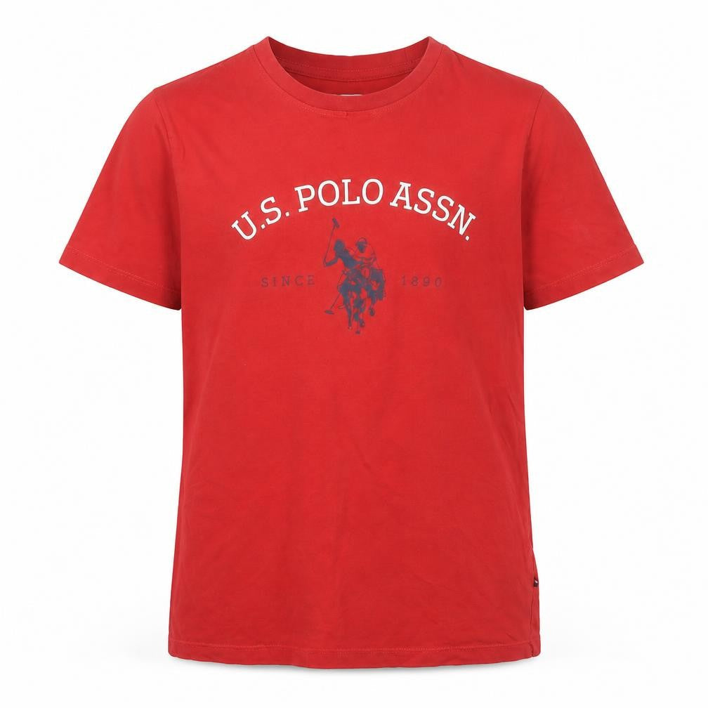 Boys UK Size 12-13 Years U.S. Polo Assn. Red Basic T-Shirt