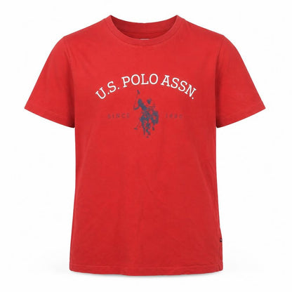 Boys UK Size 12-13 Years U.S. Polo Assn. Red Basic T-Shirt