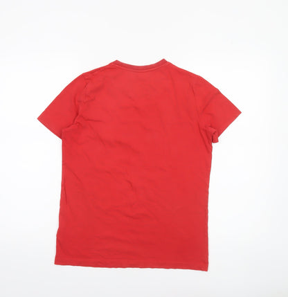 Boys UK Size 12-13 Years U.S. Polo Assn. Red Basic T-Shirt