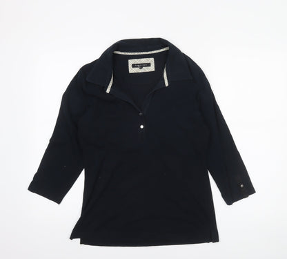Womens UK Size L Röhnisch Black Basic Polo
