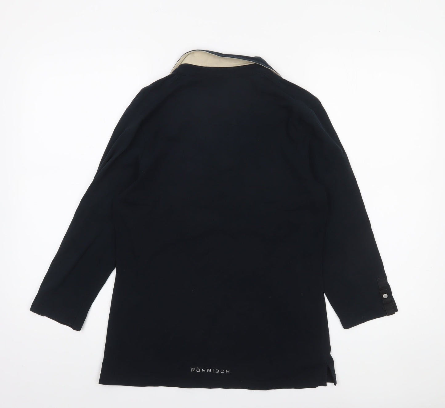 Womens UK Size L Röhnisch Black Basic Polo