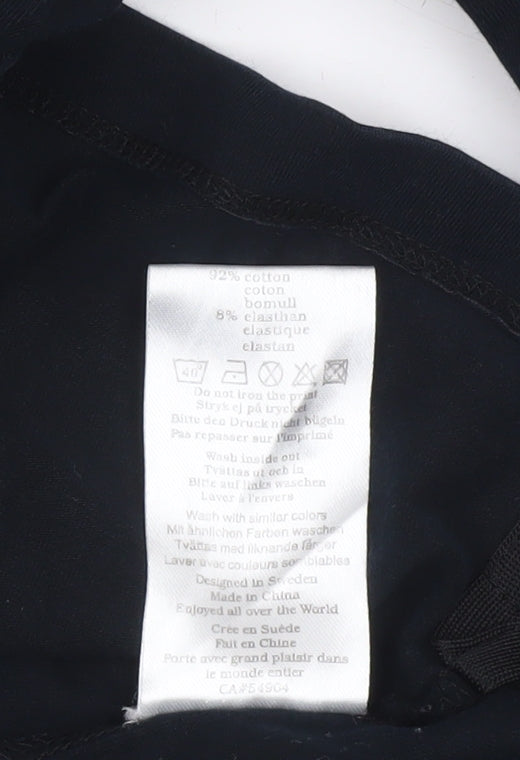 Womens UK Size L Röhnisch Black Basic Polo