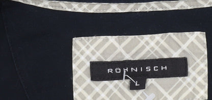 Womens UK Size L Röhnisch Black Basic Polo