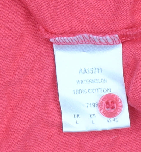 Mens UK Size L Cotton Traders 100% Cotton Polo Shirt