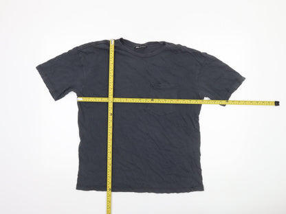 Womens UK Size S Zara Black Basic T-Shirt