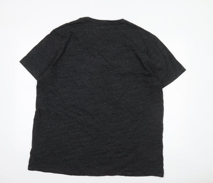 Ralph Lauren Men's Black Crew Neck Custom Slim Fit T-Shirt XXL