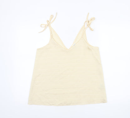Womens UK Size 10 River Island Beige Camisole Tank
