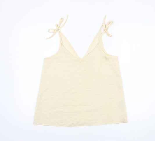 Womens UK Size 10 River Island Beige Camisole Tank