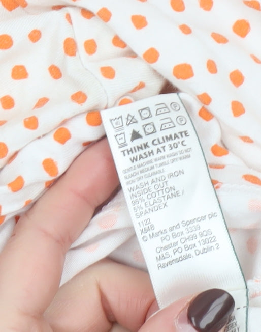 Womens UK Size 18 Marks and Spencer White Basic T-Shirt