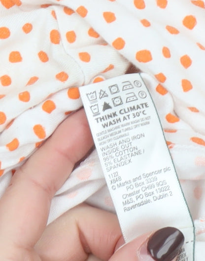 Womens UK Size 18 Marks and Spencer White Basic T-Shirt