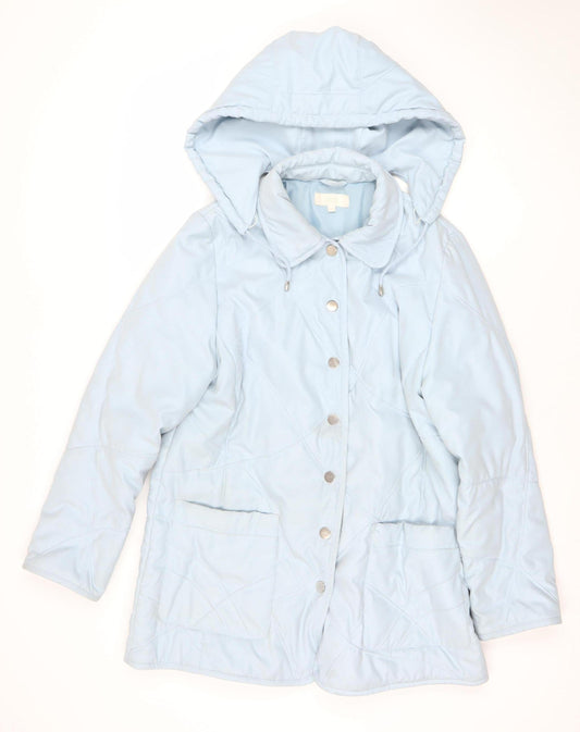 Womens UK Size 16 Marks and Spencer Blue Puffer Jacket