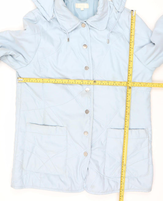 Womens UK Size 16 Marks and Spencer Blue Puffer Jacket