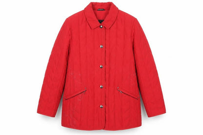 Womens UK Size 12 Concept K Red Quilted Coat