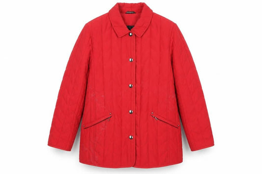 Womens UK Size 12 Concept K Red Quilted Coat