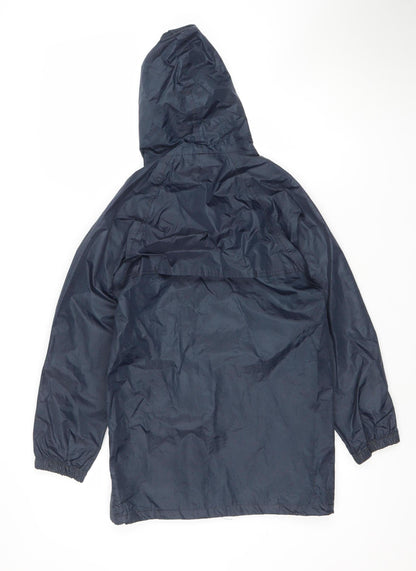 Regatta Boys Blue Hooded Rain Coat 11-12 Years Waterproof Jacket