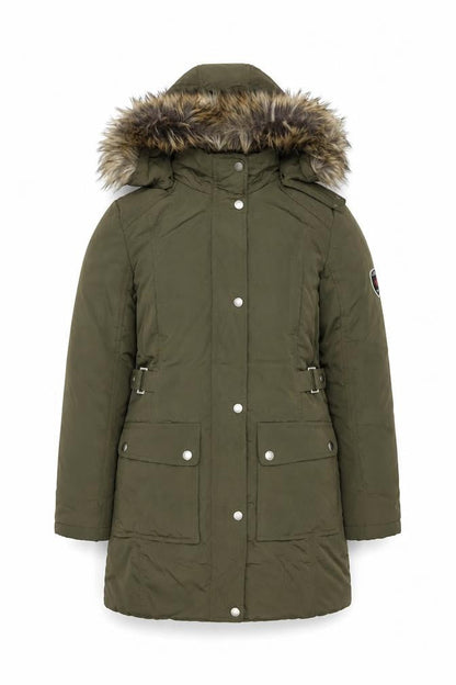 Womens UK Size M Ultex Green Parka Coat