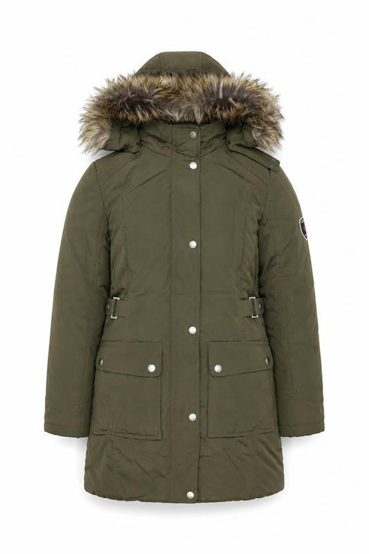 Womens UK Size M Ultex Green Parka Coat