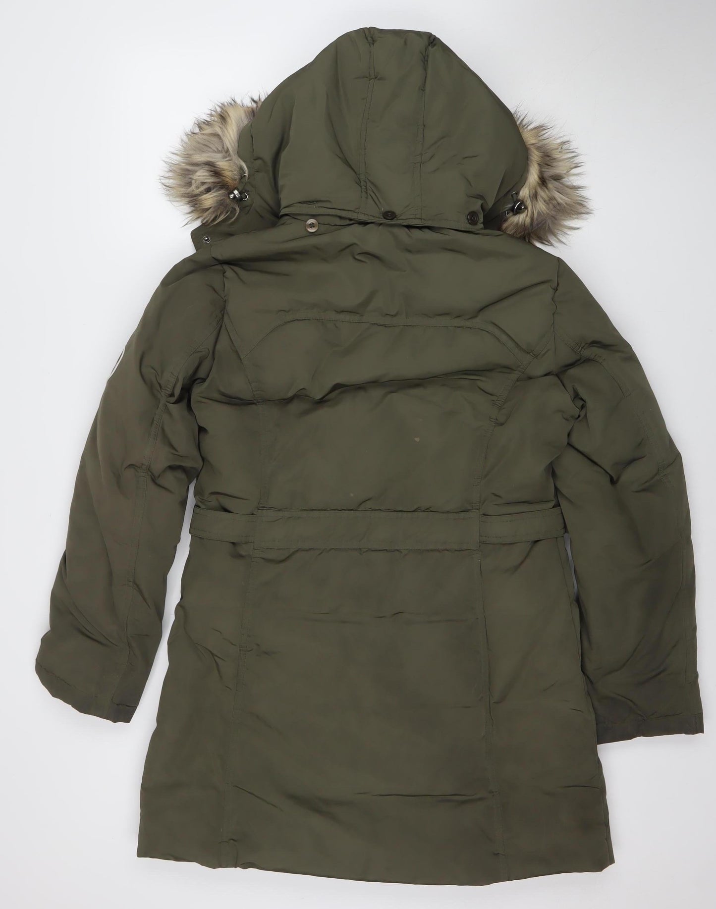 Womens UK Size M Ultex Green Parka Coat