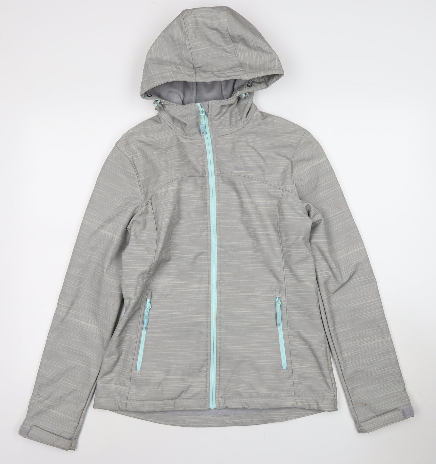 Mountain Warehouse Women's Grey Softshell Hooded Jacket Size 10