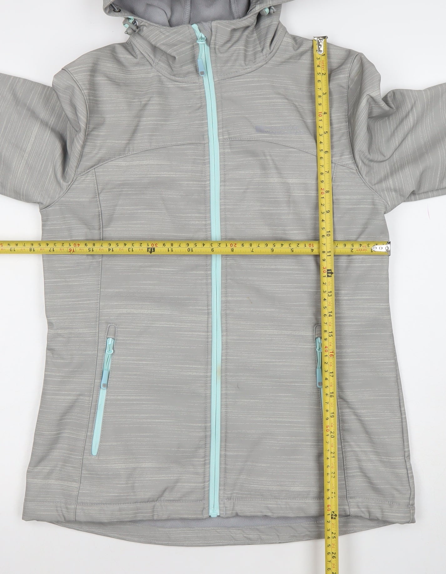 Mountain Warehouse Women's Grey Softshell Hooded Jacket Size 10