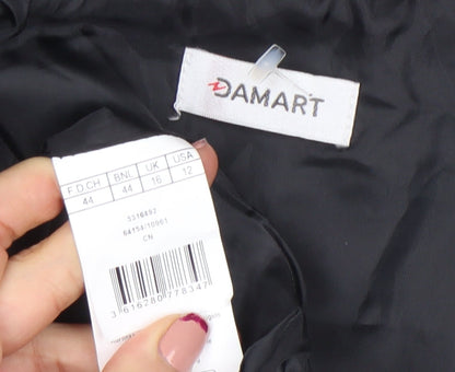 Womens UK Size 16 Damart Black Puffer Jacket