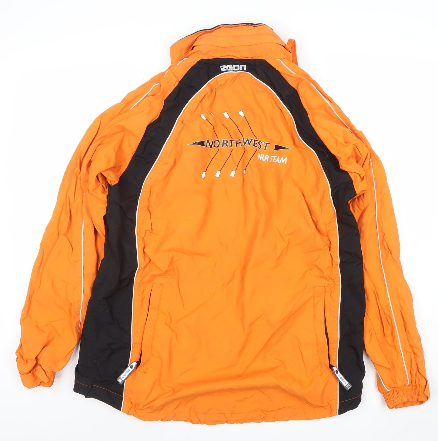 Mens UK Size S Zeon Orange Windbreaker Coat