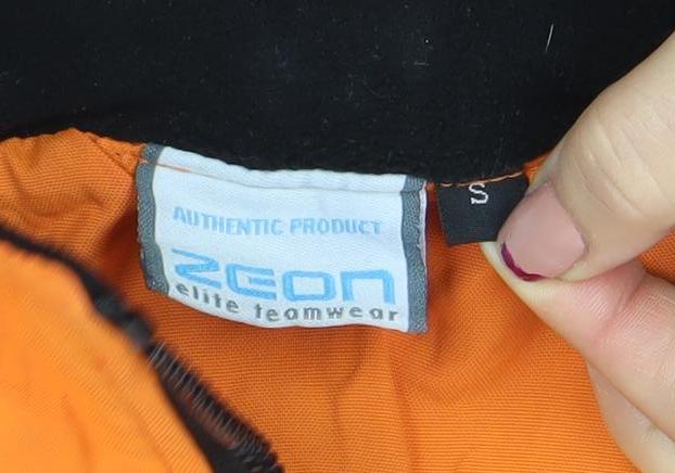 Mens UK Size S Zeon Orange Windbreaker Coat