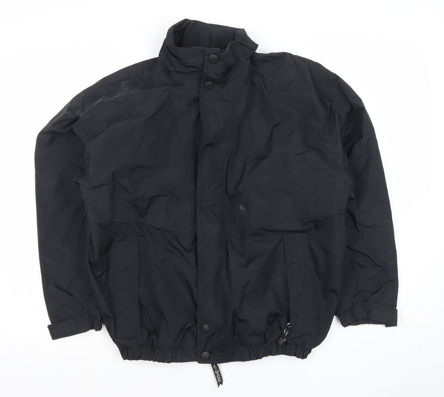 Boys UK Size L Trimark Black Windbreaker Coat